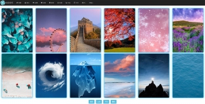 简爱在线采集手壁纸图网站源码html版 自适应电脑手端-乐熊工作室